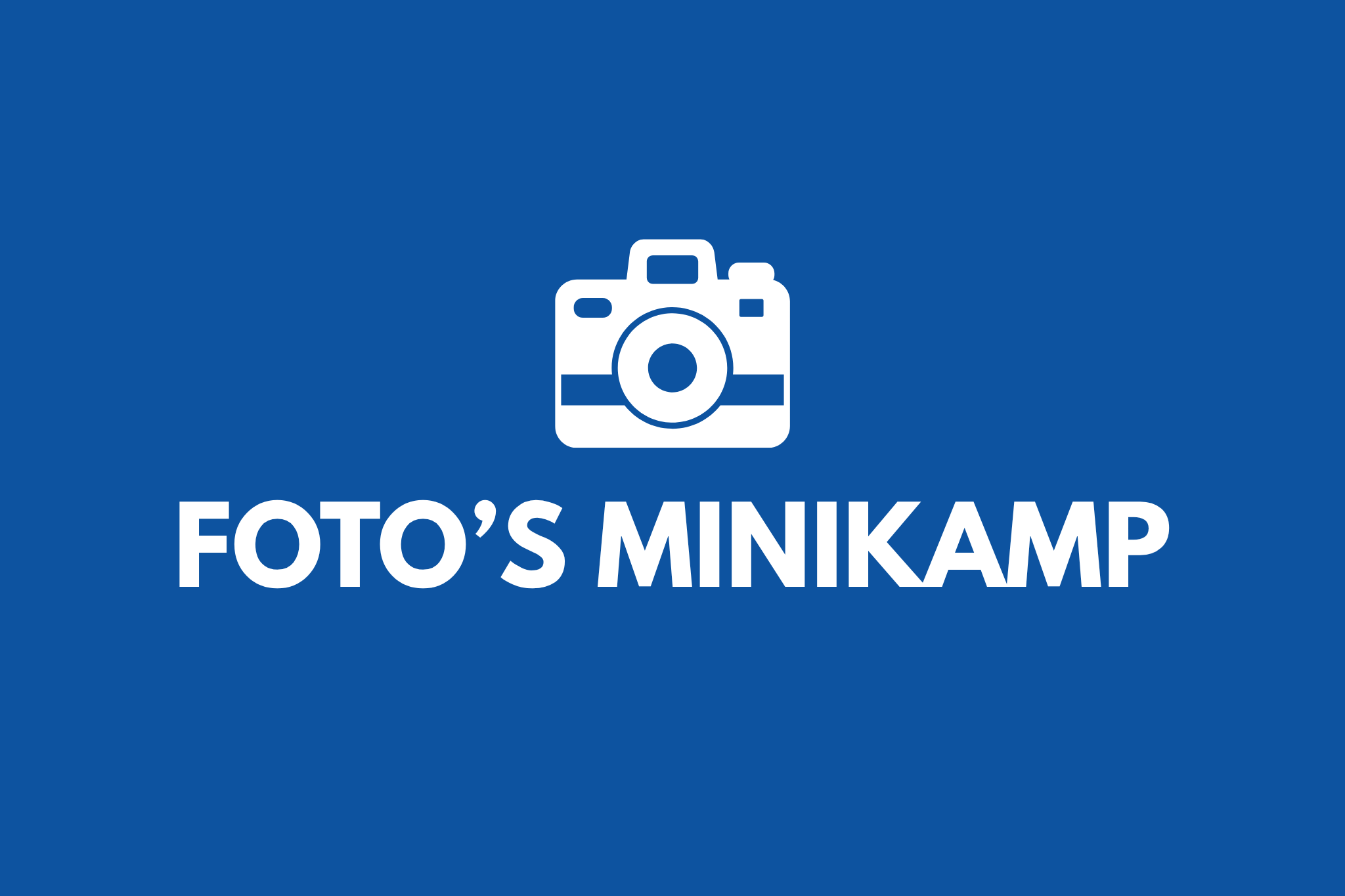 Foto's minikamp 2026