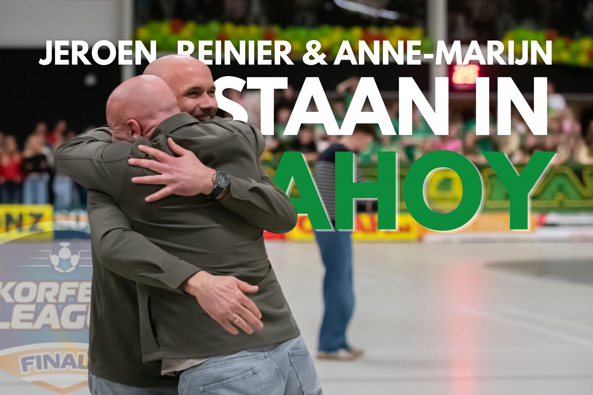 Jeroen, Reinier & Anne-Marijn staan met DVO in AHOY!