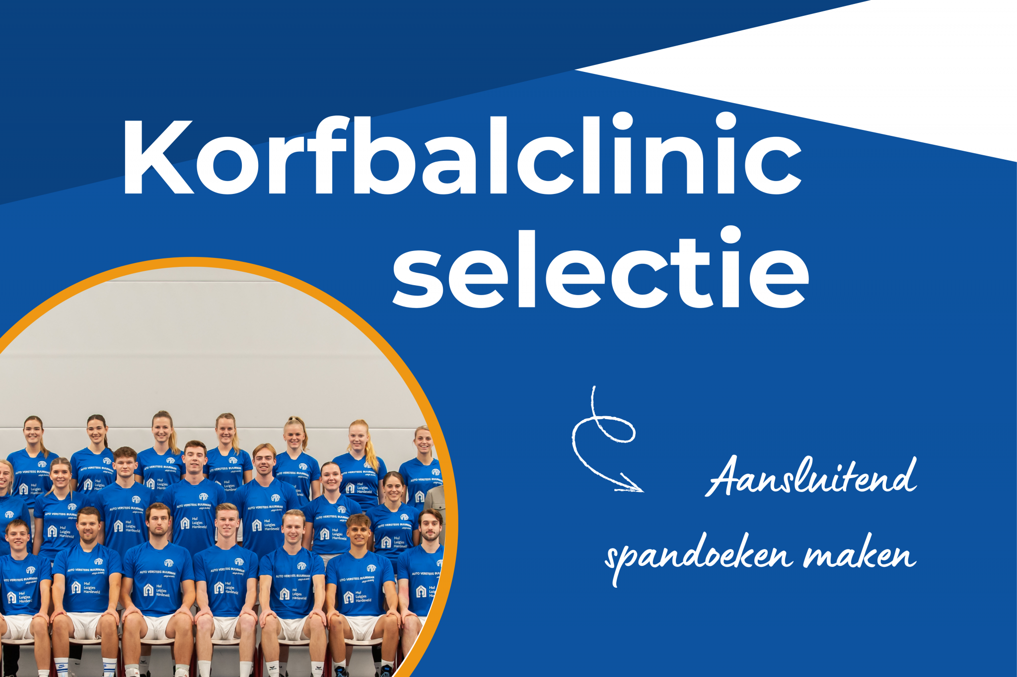 Korfbalclinic van de selectie