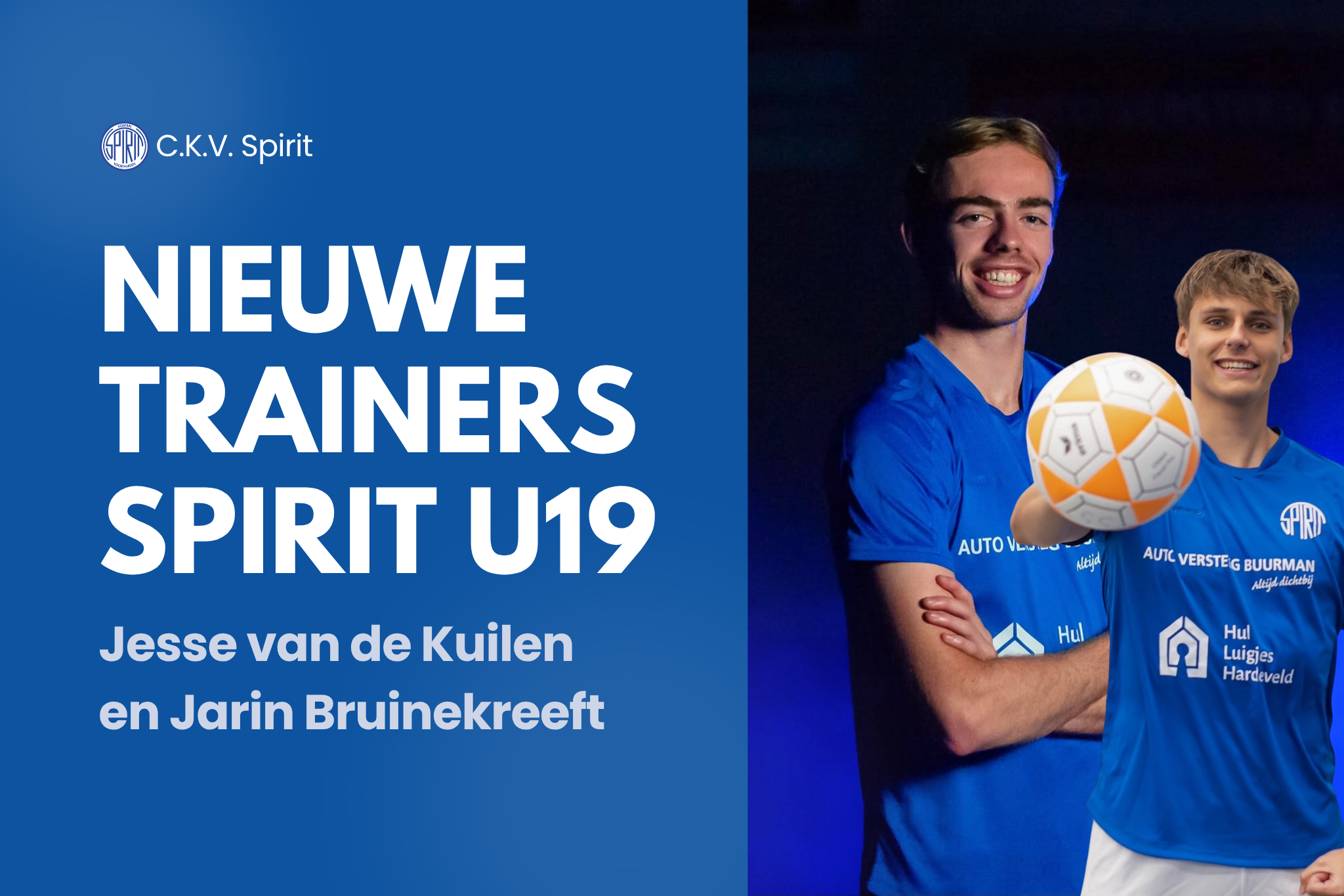 Nieuwe trainers/coaches Spirit U19
